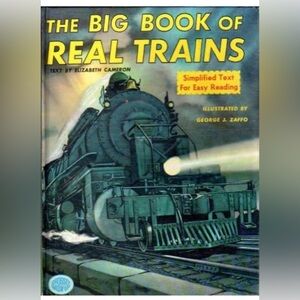🚨 Big Book of Real Trains (1970-06-01) it has tape on the sides,decent condition